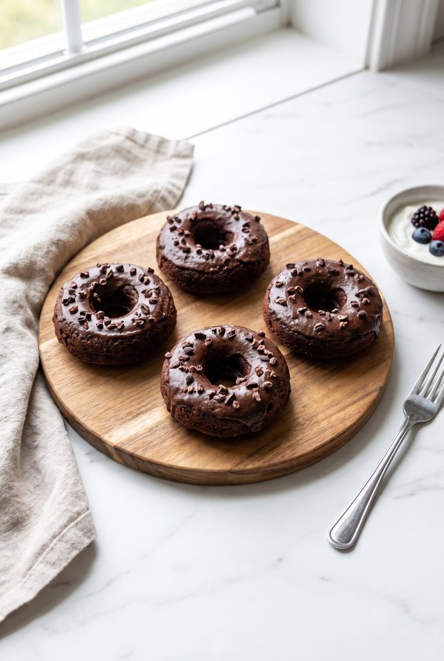 An assortment of high-protein desserts including protein donuts, bars and ice cream
