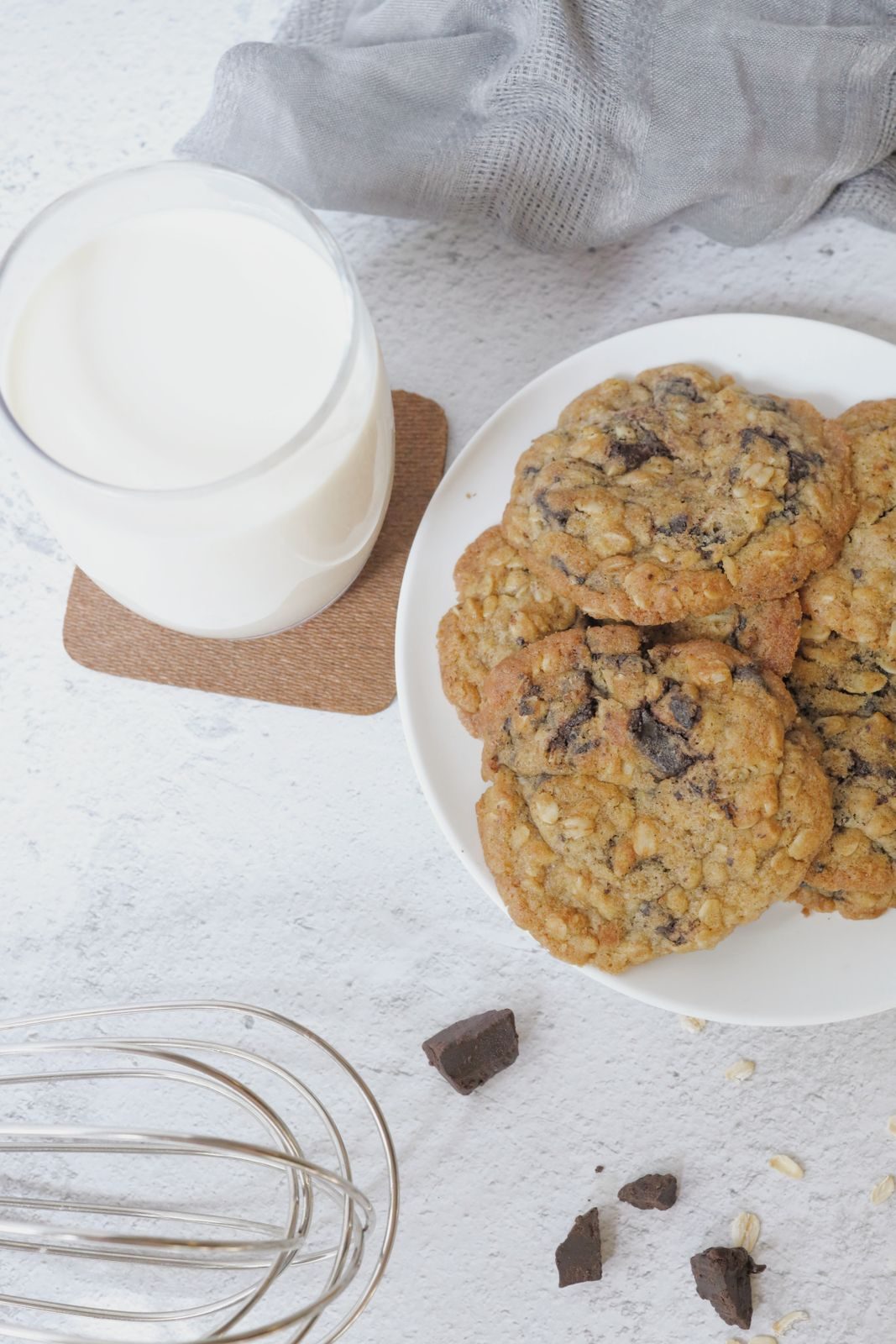 Quick desserts including cookies, muffins and a mug cake on a bright kitchen counter